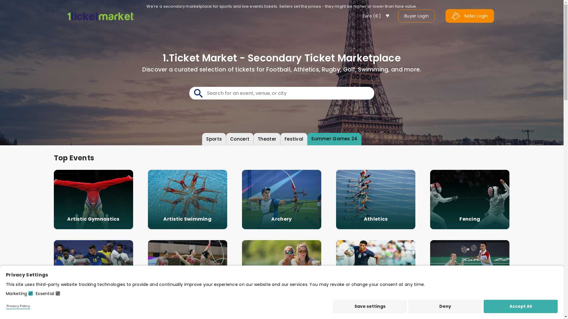 1.Ticket Market - Secondary Ticket Marketplace