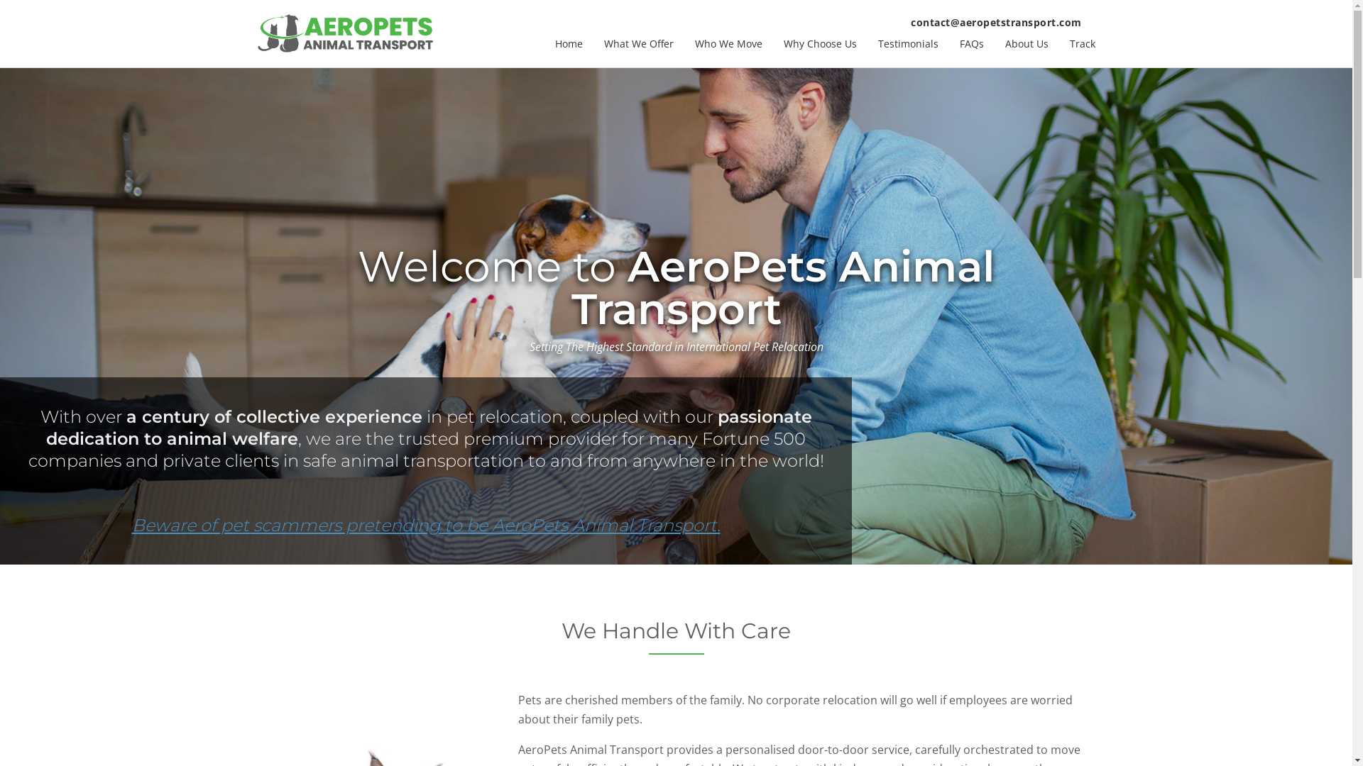 AeroPets Animal Transport | Pet Transportation Company | Pet Travel Services