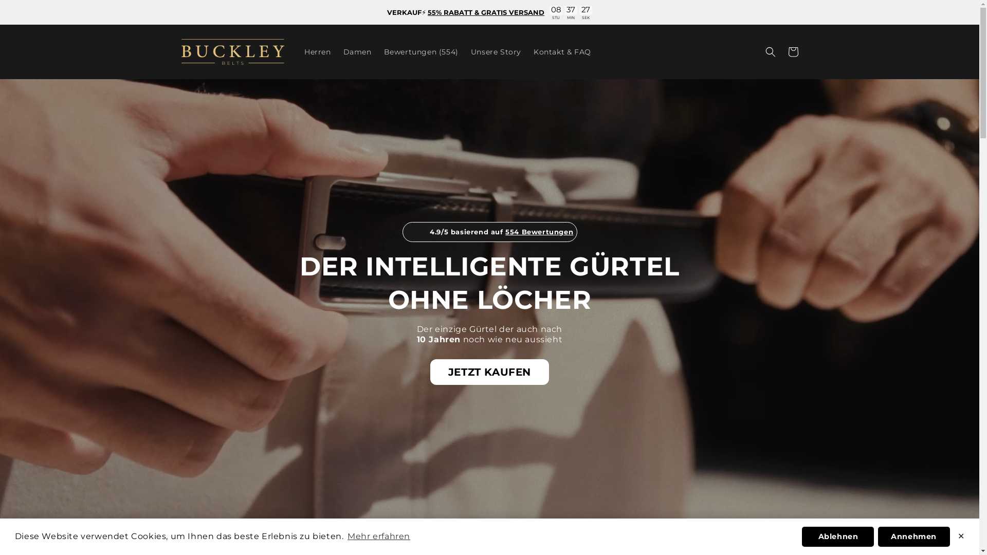 
      Buckley Belts - Der Gürtel Ohne Löcher!
 – Buckleybelts.de