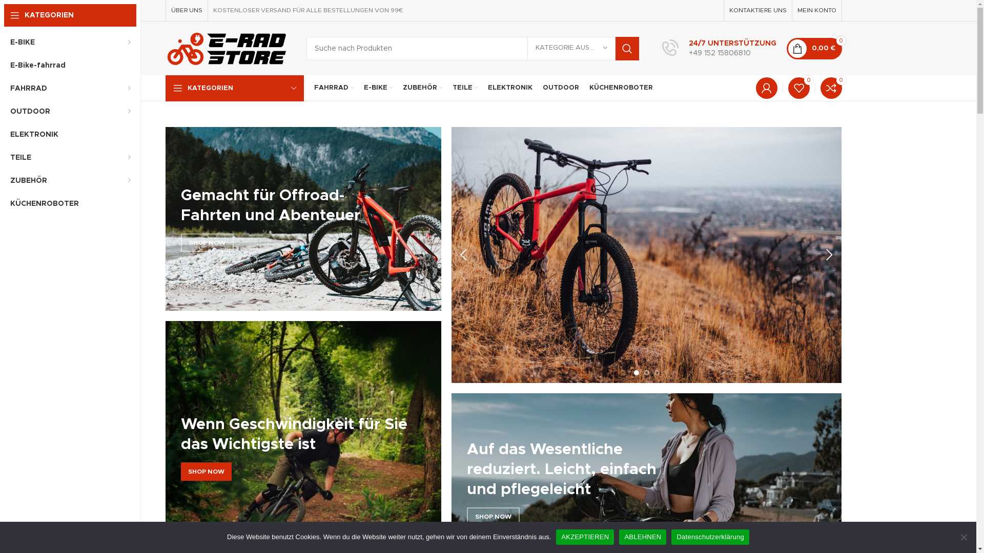 Fahrrad-Online-Shop: größte Bike-Auswahl in DE » E-RAD STORE