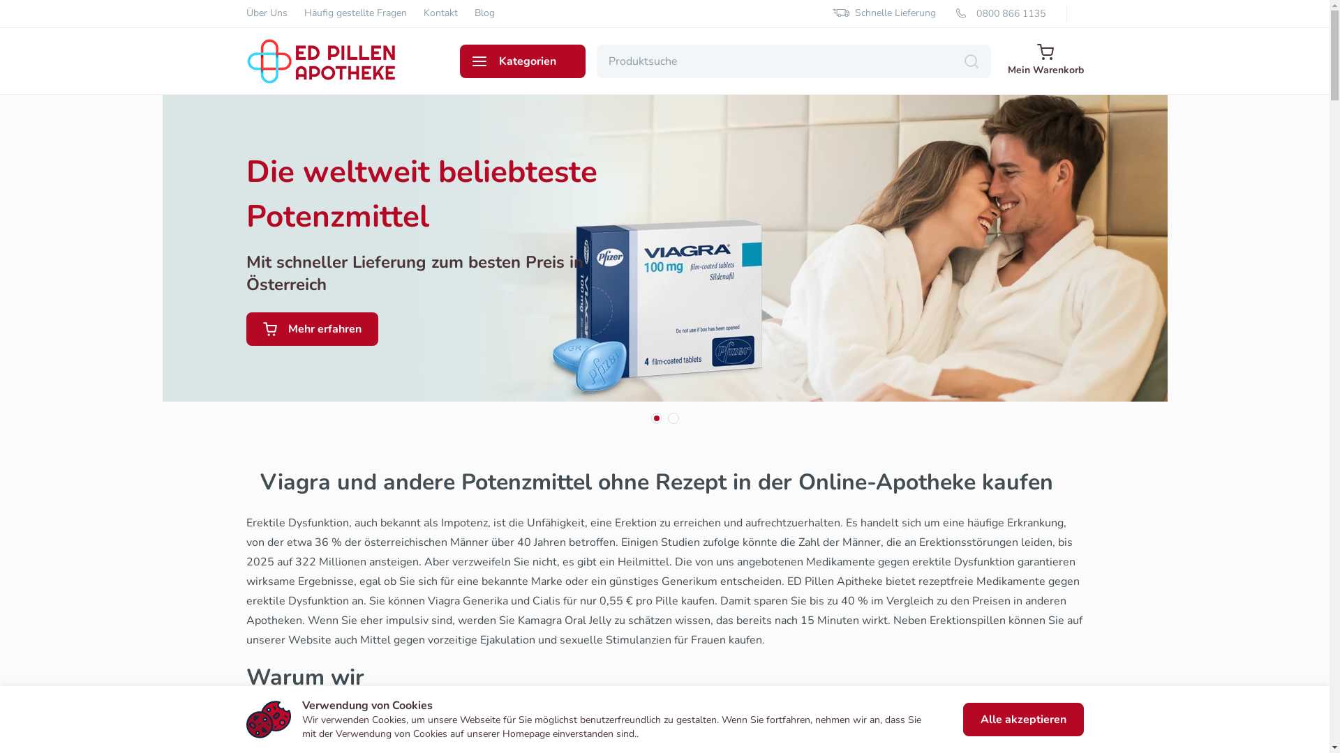 Viagra, Cialis, Levitra: Potenzmittel rezeptfrei kaufen in Österreich