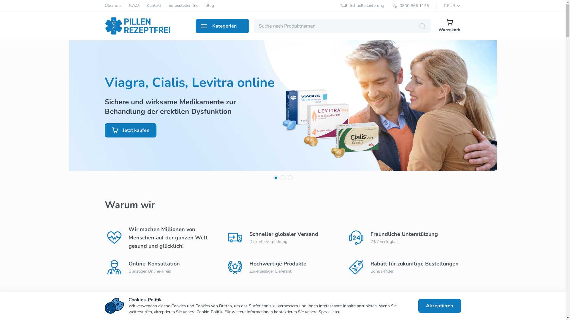 Online Potenzmittel Viagra und Cialis rezeptfrei bestellen