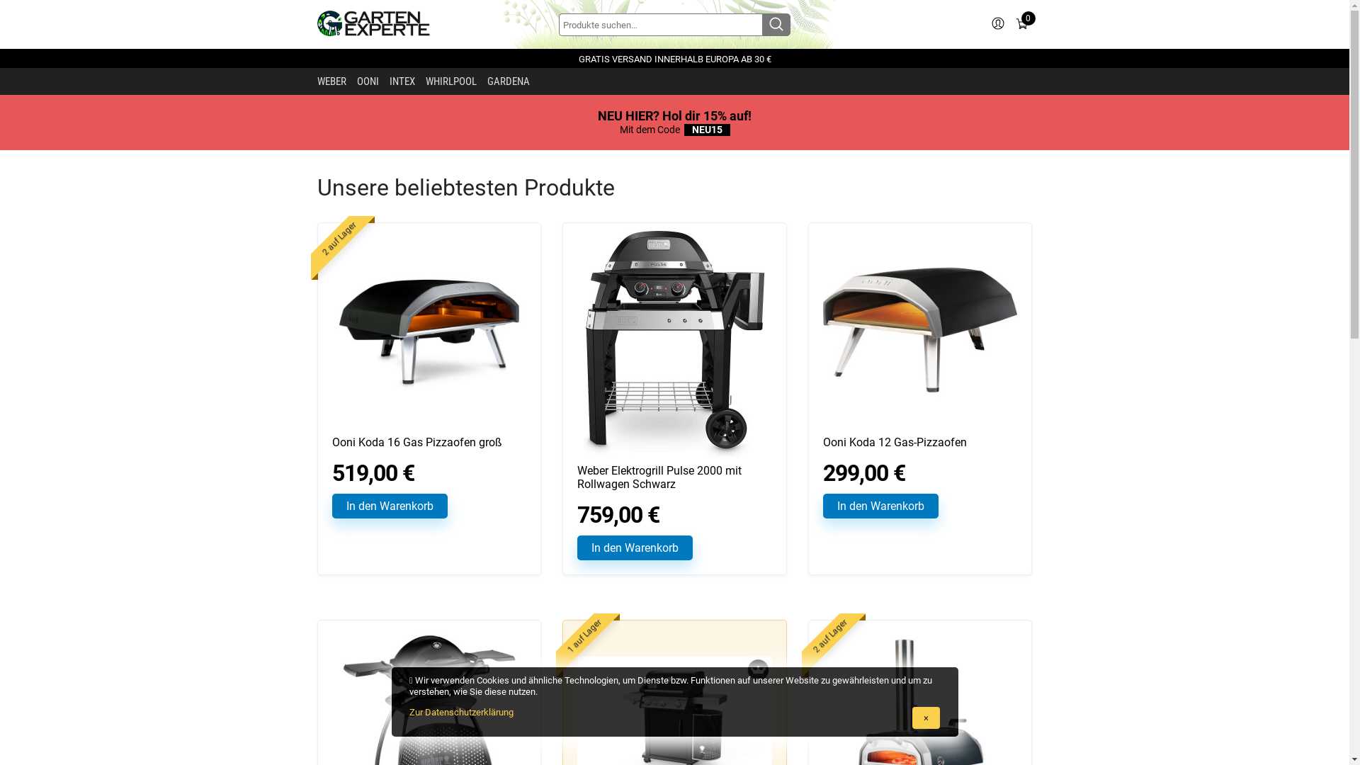 Gartenexperte Webshop