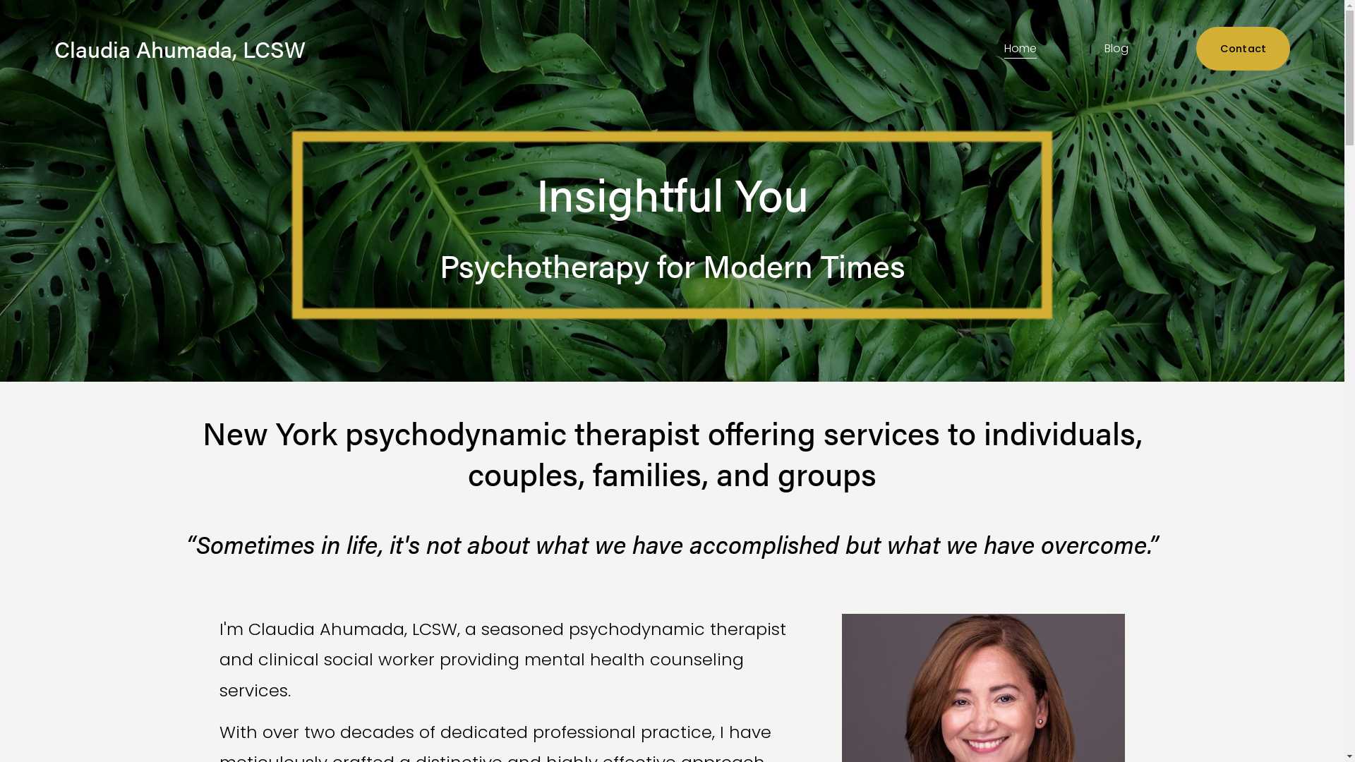 Insightful You Therapy | Claudia Ahumada, LCSW