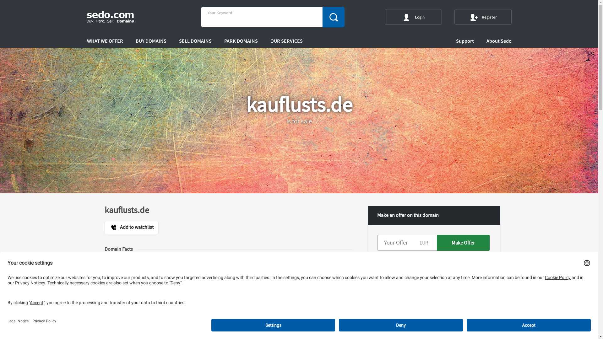 kauflusts.de is available for purchase - Sedo.com