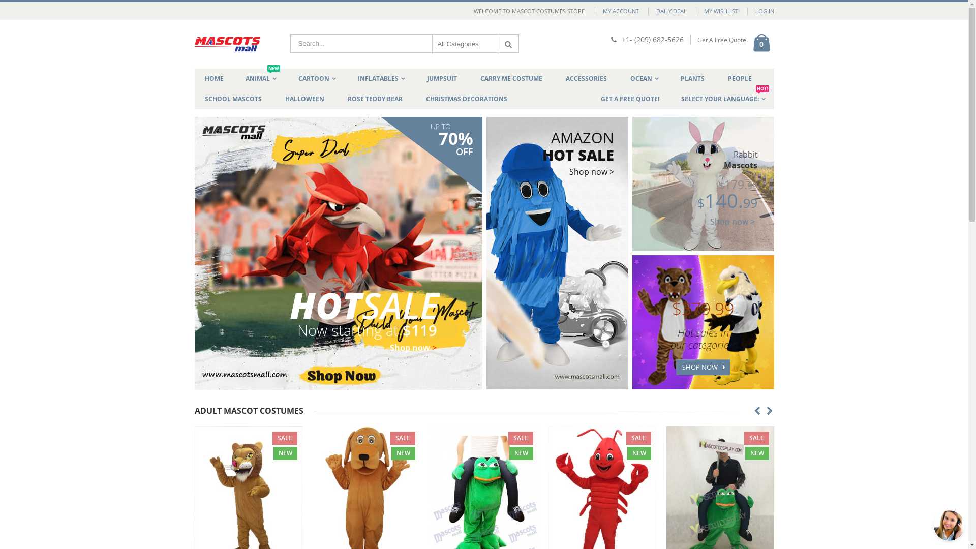 Professional Mascot Costumes and Inflatables Costume For Sale | Mascotsmall.com