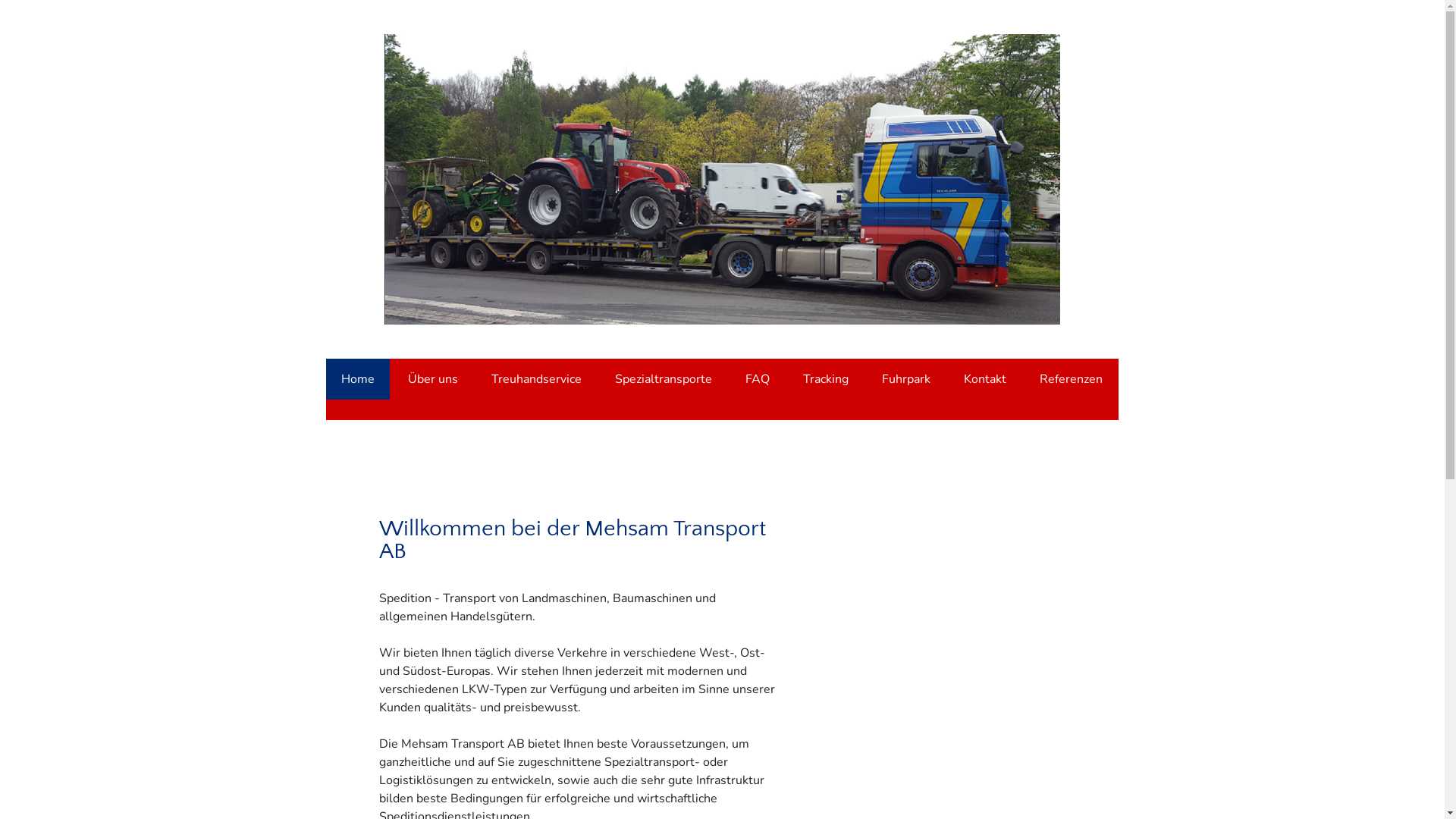  Willkommen bei der Mehsam Transport AB 