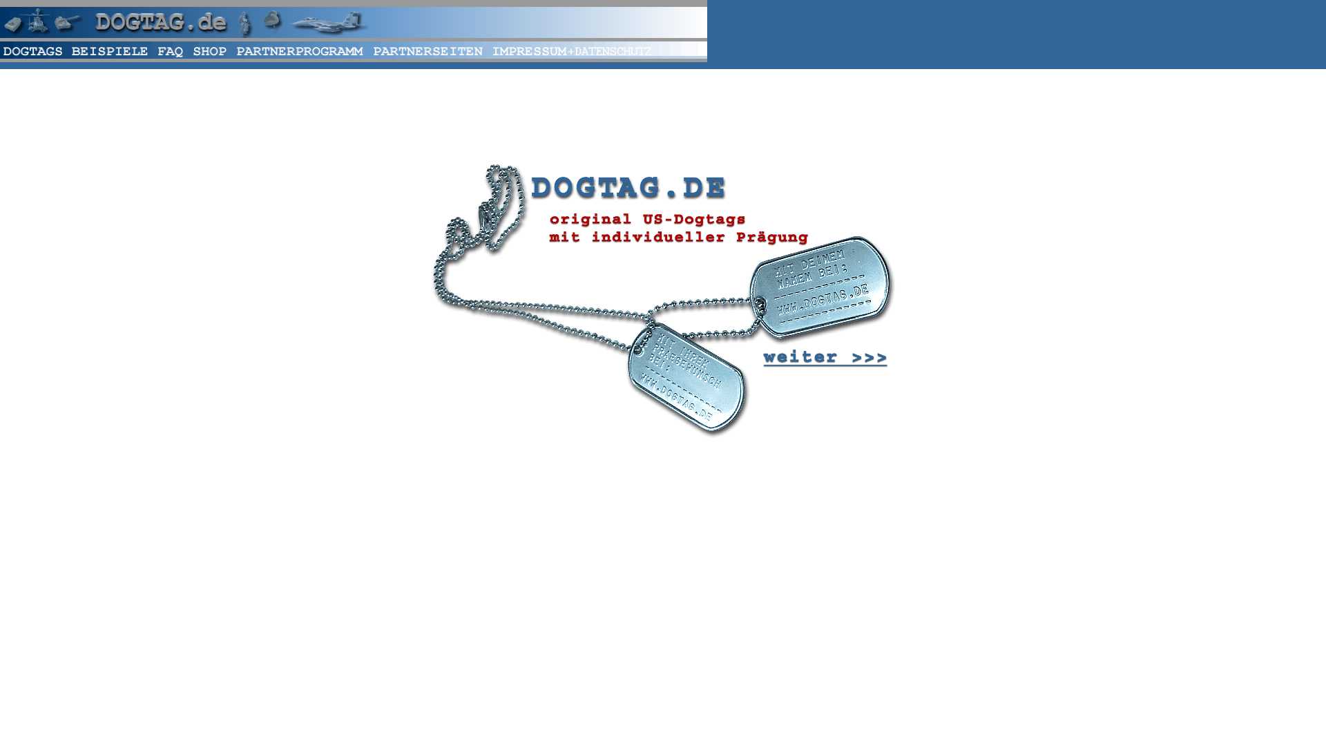 Dogtags bestellen - Original US- Dogtags bestellen in unserem Shop