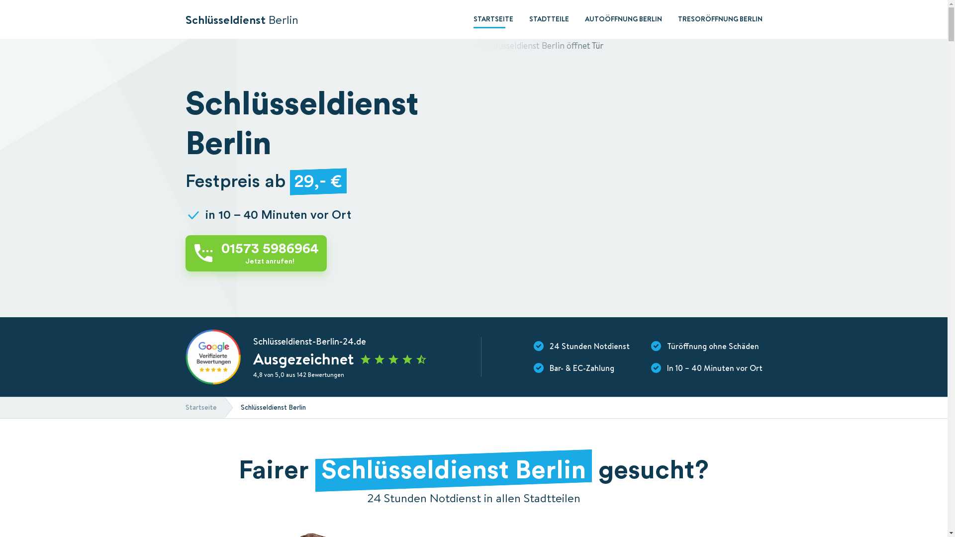 Schlüsseldienst Berlin 24 Std.» Türöffnung ab 29€ Festpreis