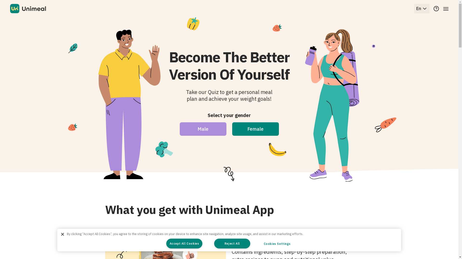 Weight loss management app — Unimeal