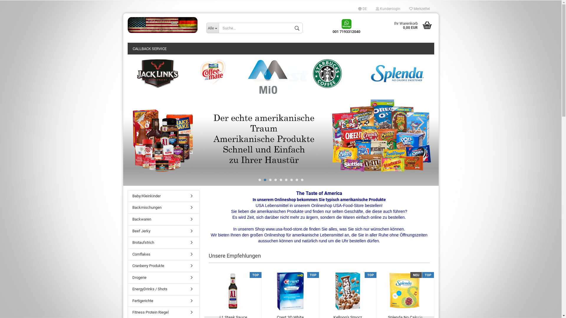 Original amerikanische Produkte online kaufen